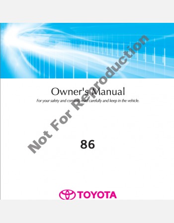 toyota 86 2014-2015 owners manual